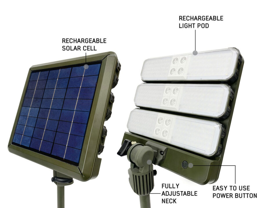 Trail Industries | OVS | Overland Vehicle Systems | Wild Land Camping Gear Solar Powered Light with Light Pods