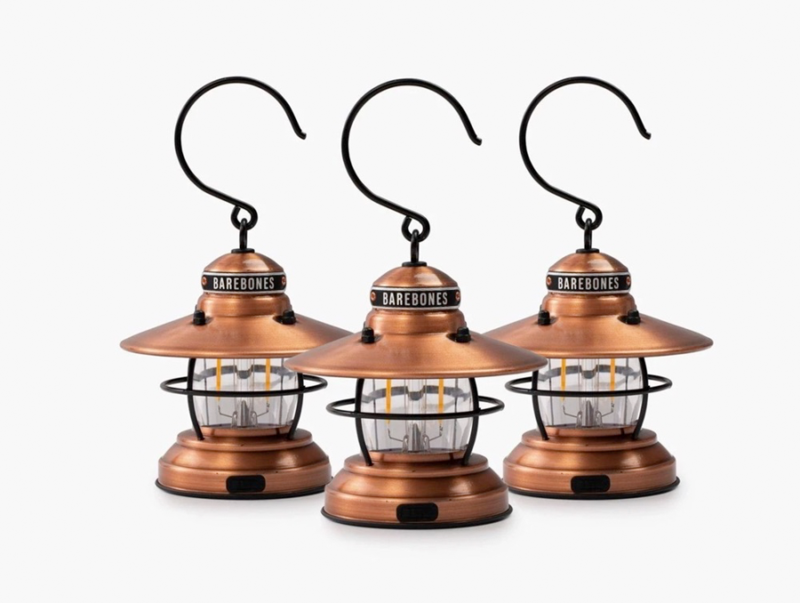 Trail Industries | Bare Bones | Edison Mini Lantern Copper 3pk